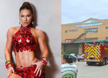 Princípio de incêndio atinge barracão de escola de samba do RJ e Virginia Fonseca se pronuncia