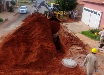 Em Mineiros, trabalhador morre soterrado em obra de rede pluvial