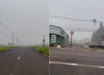 Rio Verde amanhece coberto de neblina em vários bairros nesta quinta (09)