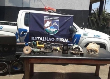 Batalhão Rural recupera objetos furtados em zona rural de Rio Verde