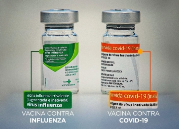 Saúde permite tomar vacinas da Influenza e Covid juntas