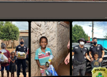 Polícia Civil entrega cesta natalinas a 60 famílias carentes de Rio Verde