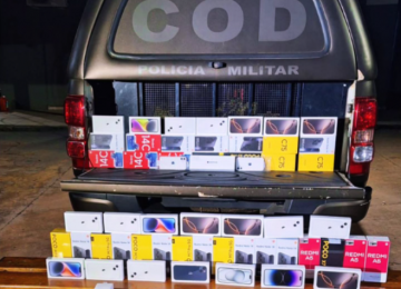 COD apreende R$ 170 mil em eletrônicos contrabandeados durante operação em Goiás