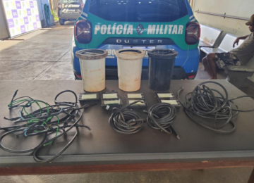 Polícia Militar aborda homem com mochila suspeita e encontra materiais de origem duvidosa