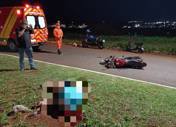 Motociclista morre após sofrer traumatismo craniano grave em acidente próximo ao aeroporto de Rio Verde