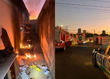 Casa pega fogo na Vila Verde e carregador de celular pode ter sido a causa