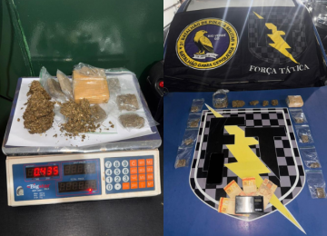 Força Tática apreende menor após agredir companheira e confessar venda de drogas