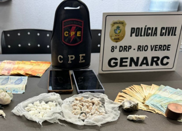 Polícias Civil e Militar realizam operação contra o tráfico de drogas em Rio Verde 