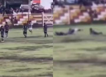 Jogador de futebol peruano morre após ser atingido por um raio durante partida