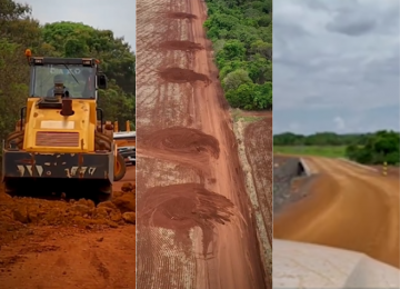 Estrada municipal da região do Rio Verdão é recuperada 