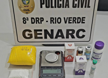 PC prende personal e músico por suspeita de tráfico de drogas aplicação ilegal de anabolizantes 