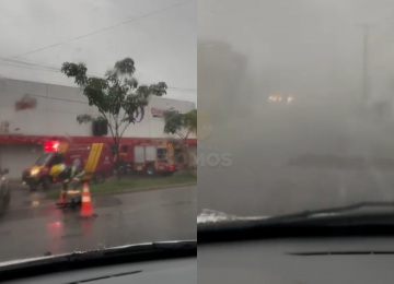 Fogo atinge mercado no Bairro Solar dos Ataídes em Rio Verde 