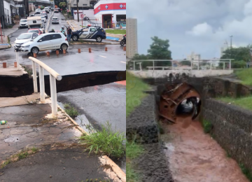 Prefeitura afirma que deve resolver o rompimento da Avenida Barrinha 