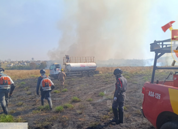 Cerca de 8 hectares foram atingidos pelas chamas em incêndio próximo ao Solar dos Ataídes 2