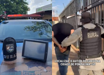 Batalhão Rural localiza autor de furto de monitor agrícola
