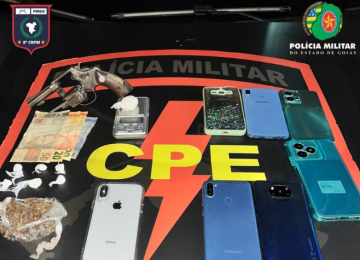 Seis suspeitos ligados a facção são presos por tráfico e porte ilegal de arma em Rio Verde