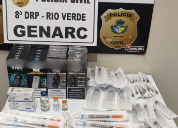 Mulher que vendia medicamentos ilegais para emagrecer nas redes sociais é presa pela PC, em Rio Verde