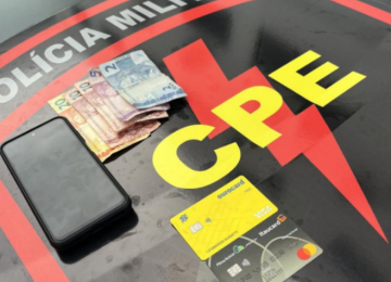 CPE de Rio Verde prende homem suspeito de furtar cartões e tentar saque