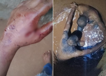 Vizinho tenta salvar mulher esfaqueada e cai em cisterna durante luta com agressor em Rio Verde