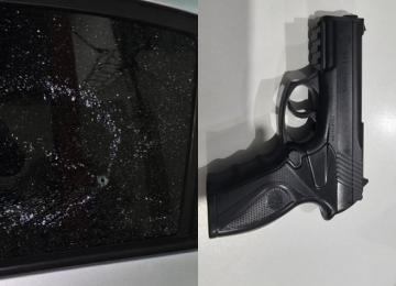 Homem é detido pela PM após disparo com pistola de pressão atingir veículo na BR-060 em Rio Verde