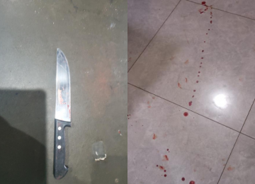 Após ser agredida, mulher esfaqueia companheiro e chama a Polícia Militar
