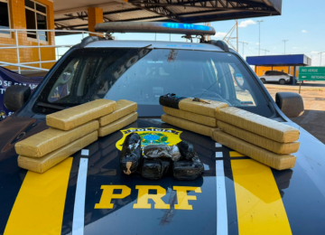 PRF apreende mais de 12kg de drogas escondidas em carro na BR-060