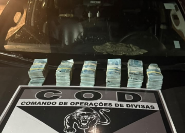 COD encontra R$ 300 mil em caixa dentro de veículo durante abordagem em Goiás