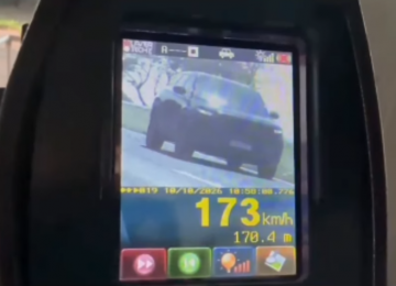 PRF flagra veículo a 173 km/h na BR-060, em Rio Verde, durante feriadão
