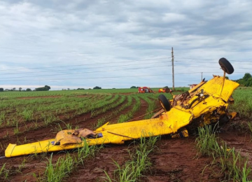 Piloto morre após queda de avião agrícola em Quirinópolis