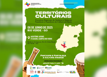 Rio Verde será palco do evento Territórios Culturais com programação gratuita no IF Goiano