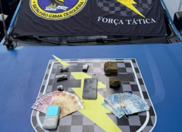 PM localiza drogas em sacola pronta para comercialização e conduz menor à delegacia