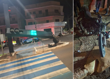 Colisão entre motos deixa ferido e termina com veículo irregular apreendido em Rio Verde