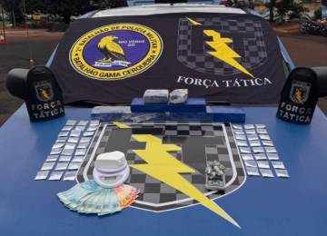 PM apreende mais de 3 kg de drogas e prende suspeito por tráfico em Quirinópolis