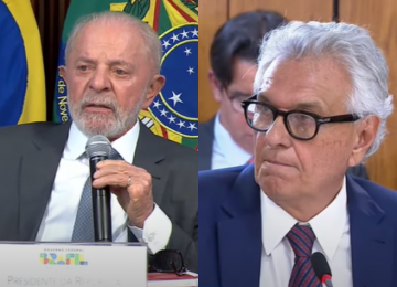 Caiado diz que 'acabou com o crime' em Goiás e Lula ironiza: 'Único estado que não tem problema'