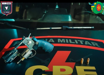 CPE prende dois homens que ameaçavam moradores e pichavam sigla de facção, em Rio Verde
