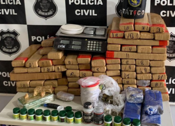 Homem é preso por suposta fabricação de drogas; PC apreende substâncias avaliadas em R$ 300 mil