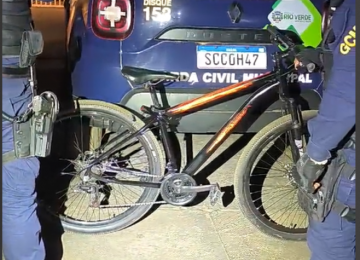 Homem suspeito de furtar bicicletas é preso no Bairro Vila Amália, em Rio Verde