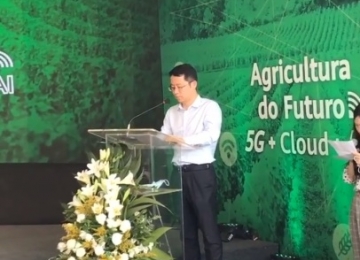 Presidente da Huawei rebate críticas de Bolsonaro durante lançamento da 5G em Rio Verde