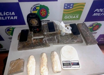 Tático da PM apreende droga avaliada em R$ 70 mil em Rio Verde