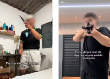 Trend violenta no TikTok em que homens reagem 