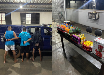 Trio é preso por comprar 26 refrigerantes e liquidificador com cartões clonados, em Rio Verde