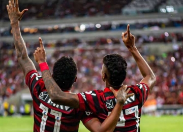 Flamengo coloca uma mão na taça após tropeço do Palmeiras