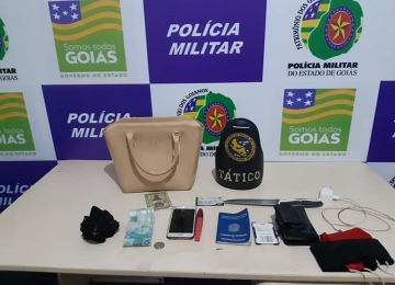 Bolsa de mulher é recuperada pouco após ser roubada em Rio Verde