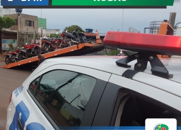 Operação Duas Rodas da Polícia Militar apreende 12 veículos na região norte de Rio Verde