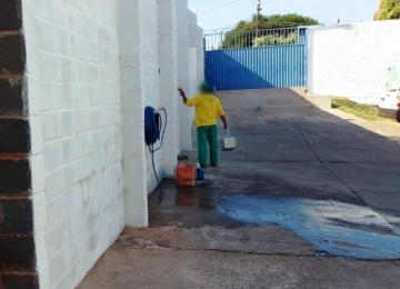 UPA de Rio Verde recebe pintura e consertos com apoio da Unidade Prisional