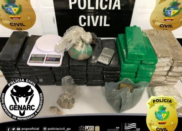 Civil de Rio Verde prende dois homens com grande quantidade de drogas no bairro Popular