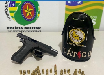 Homem é preso por ameaça e posse ilegal de arma de fogo pela Polícia Militar de Rio Verde