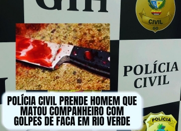 É preso pela Polícia Civil homem que matou companheiro em Rio Verde