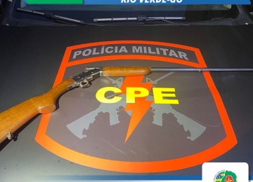 CPE apreende arma de fogo irregular em Rio Verde