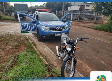 Motocicleta furtada é recuperada pela Polícia Militar em Rio Verde
